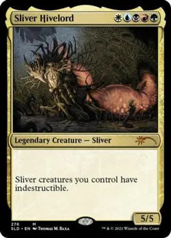 1x Sliver Hivelord - Foil Light Play MTG Magic - Kid Icarus - - Image 1