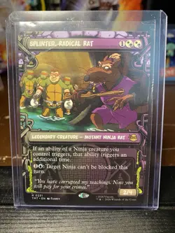 Teenage Mutant Ninja Turtles Splinter Radical Rat 0251 Rare Blue Legendary - Image 1