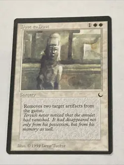 MTG - Dust To Dust - The Dark - NM English Magic 1994 - Image 1