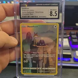 Pokemon Hoothoot Ultra Rare Holo TG12 Trainer Gallery Astral Radiance CGC 8.5 - Image 1