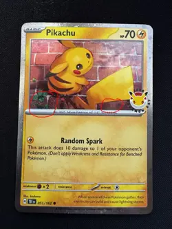 💫 2026 Pokemon Day 30th Anniversary Pikachu 051 Stamped Promo Fart Swirl 💫 - Image 1