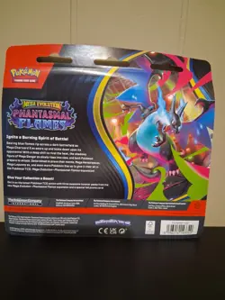 Pokemon TCG Mega Evolution Phantasmal Flames Booster Packs 3-Pack Weavile Promo - Image 3