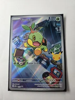 Pokemon First Partner Illustration Rare Turtwig Chimchar Piplup 30th Anniversary - Image 2
