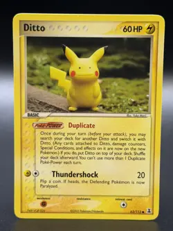 Pokemon Ditto 63/113 Pikachu 2005 Delta Species Pokemon TCG - NM - Image 1
