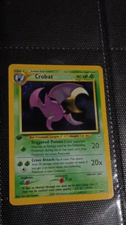 Pokemon Crobat Holo Rare 1st Edition 04/64 Neo Revelation 90 HP Stage 2 English - Image 1