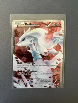Pokemon TCG Reshiram RC22/RC25 Full Art Rare Legendary Treasures NEAR MINT - Image 1