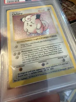 1999 Pokemon Shadowless Clefairy 5/102 Base Set Hol PSA 1 - Image 2
