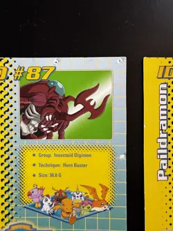 Vintage Digimon Toy Promo Cards | Lot of 5 Holo Prism Cards - Image 4