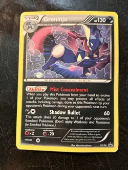 Pokemon TCG Greninja XY XY24 Holo Promo Card MP/HP - Image 1