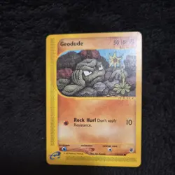 Pokemon TCG Expedition - Geodude Card 110/165 NEAR MINT 2002 - Image 1