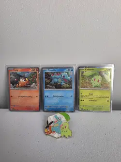 Ascended Heroes First Partners Deluxe Pin Collection Pin And Promo Cards Only - Image 1