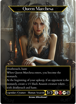 Queen Marchesa - Full Art Altered Art Custom Proxy Cards - Image 1