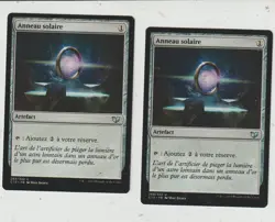 Lot x2 cartes Sol Ring Commander 2015 MAGIC MTG FRENCH EX-NM - Image 1