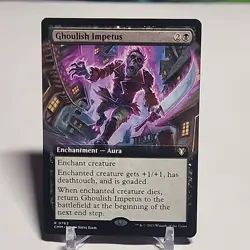 Ghoulish Impetus (Extended Art) Commander Masters Regular MTG NM - Image 1