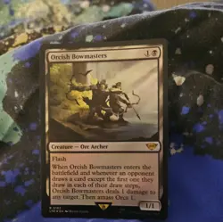 MTG Orcish bowmasters Rare Lord of the rings FOIL - Image 1