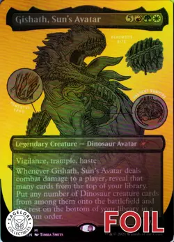 Gishath, Sun's Avatar Etched - Foil - Secret Lair Drop - 320 NM - Image 1
