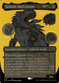Gishath, Sun's Avatar Etched - Foil - Secret Lair Drop - 320 NM - Image 2