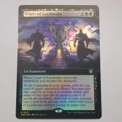 Magic: The Gathering Court of Locthwain Rare Enchantment Foil Extended Art 031 … - Image 1