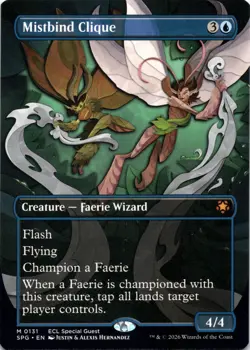 Mistbind Clique BORDERLESS Special Guests Magic MTG NM - Image 1