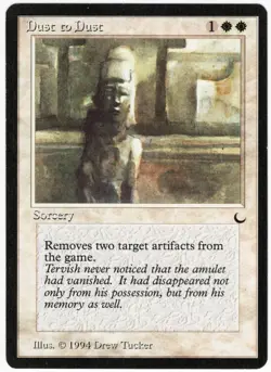 Dust to Dust 1994 The Dark White Common Sorcery MTG NM AZ1 - Image 1