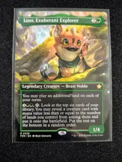 MTG Loot, Exuberant Explorer Borderless 0336 Foundations NM - Image 1