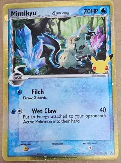 Mimikyu Delta Species Celebrations Promo Black Star Pokemon Card SWSH136 TCG - Image 1