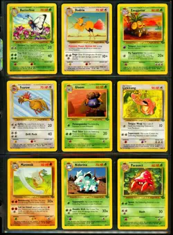 1999 Pokemon JUNGLE SET Unlimited Edition COMPLETE Uncommon Common Cards Lot NM+ - Image 2