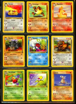 1999 Pokemon JUNGLE SET Unlimited Edition COMPLETE Uncommon Common Cards Lot NM+ - Image 3