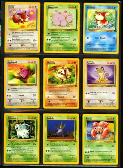 1999 Pokemon JUNGLE SET Unlimited Edition COMPLETE Uncommon Common Cards Lot NM+ - Image 4