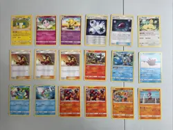 Pokemon TCG 2019 Unbroken Bonds Lot of 18 Cards -- Squirtle Jigglypuff Hitmontop - Image 1
