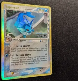 Pokemon EX DELTA SPECIES - #18/113 Vaporeon - Reverse Holo - ENG - MP/LP - Image 5