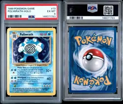 1999 Pokemon Base Set Unlimited - Poliwrath 13/102 - Holo - PSA Graded: 6 - Image 3