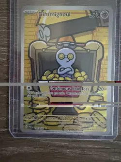 Gimmighoul Illustration Rare Holofoil 198/182 NM SV04: Paradox Rift Pokemon Card - Image 1