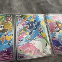 Rowlet, Litten & Popplio First Partner Illustration Collection Promo Set Pokemon - Image 4