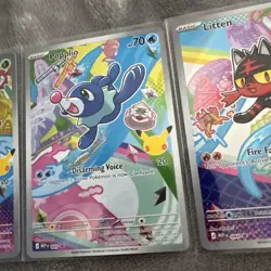Rowlet, Litten & Popplio First Partner Illustration Collection Promo Set Pokemon - Image 5