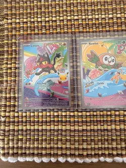 Pokemon TCG First Partner Illustration Collection Popplio 45 Litten 44 rowlet 43 - Image 3