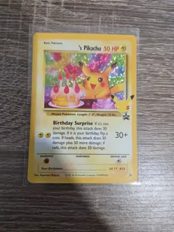 Pokemon TCG Holo Pikachu Card 24/53 Birthday Celebrations 25th Anniversary - Image 1