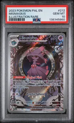 Pokemon Mismagius Paldea Evolved Illustration Rare #212 PSA 10 Gem Mint - Image 1