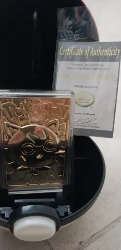 Pokemon Special Edition 23k Gold Plated 6 Charizard 39 Jigglypuff & 25 Pikachu - Image 3