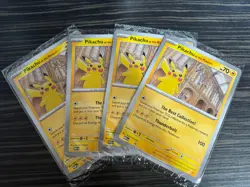 4X Brand New Sealed - Pokemon TCG Pikachu At The Museum Promo Card - Image 1