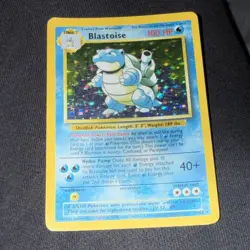 Pokemon TCG Blastoise Holo Card Base Set 2/102 - Image 1