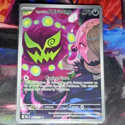 Pokemon Cynthia's Spiritomb 244/217 ASC Full Art Rare Basic Spirit 70 HP 2026 - Image 2