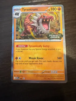 Tyrantrum Prerelease Promo (MEP066) - Holo - Perfect Order Stamp NM Pokemon TCG - Image 1