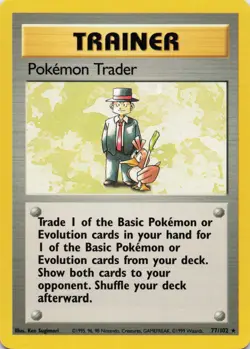 Pokemon Trader Rare Vintage 1999 Base Set 077/102 NM - Image 1