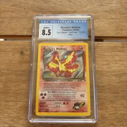 Pokemon TCG Rockets Moltres Holo Rare Card 12/132 Gym Heroes - Image 1