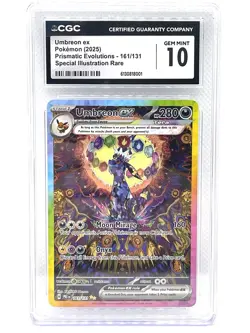 2025 Pokemon Umbreon ex 161/131 SIR Prismatic Evolutions Gem Mint CGC 10 - Image 1