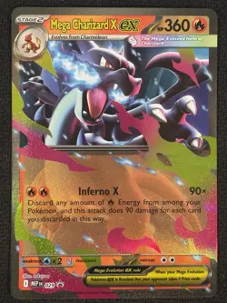 Pokemon Mega Charizard X ex 029 Mega Evolution Holo Black Star Promo Near Mint - Image 1