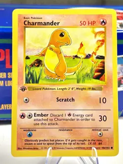 Pokemon TCG Charmander Base Set, 1st Edition Common Card 46/102 - Image 1