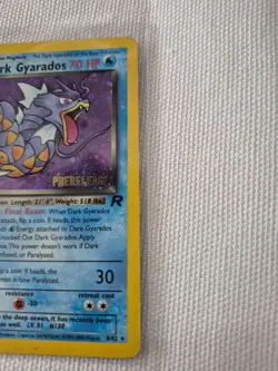 Pokemon TCG Pre-Release Dark Gyarados 8/82 Holo Vintage pre-owned - Image 4