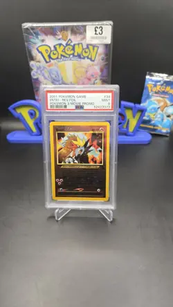 2001 Entei #34 Pokemon Movie 3 Black Star Promo Reverse Holo Card PSA 9 MINT - Image 2